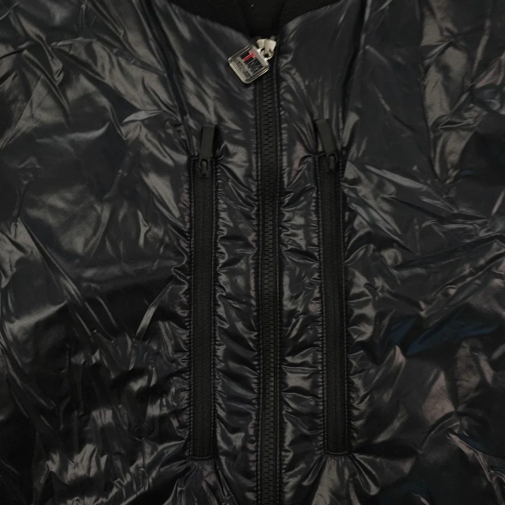 Z Zegna TechMerino Black Quilted Zip Vest Wool Mixed Media Luxury Gilet 3XL - Picture 2 of 15